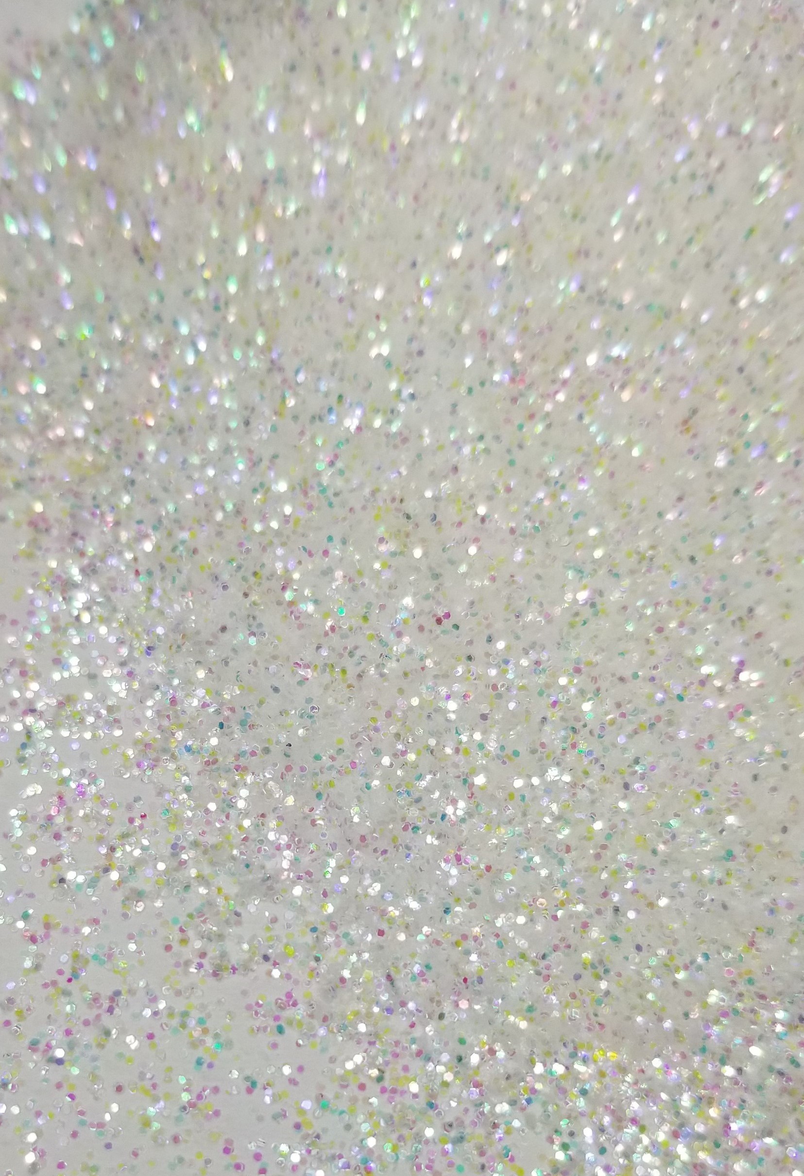 Rainbow White Glitter 